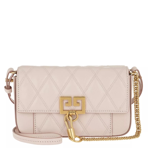 Givenchy Mini Pocket Bag Diamond Quilted Leather Pale Pink  Cross body-väskor