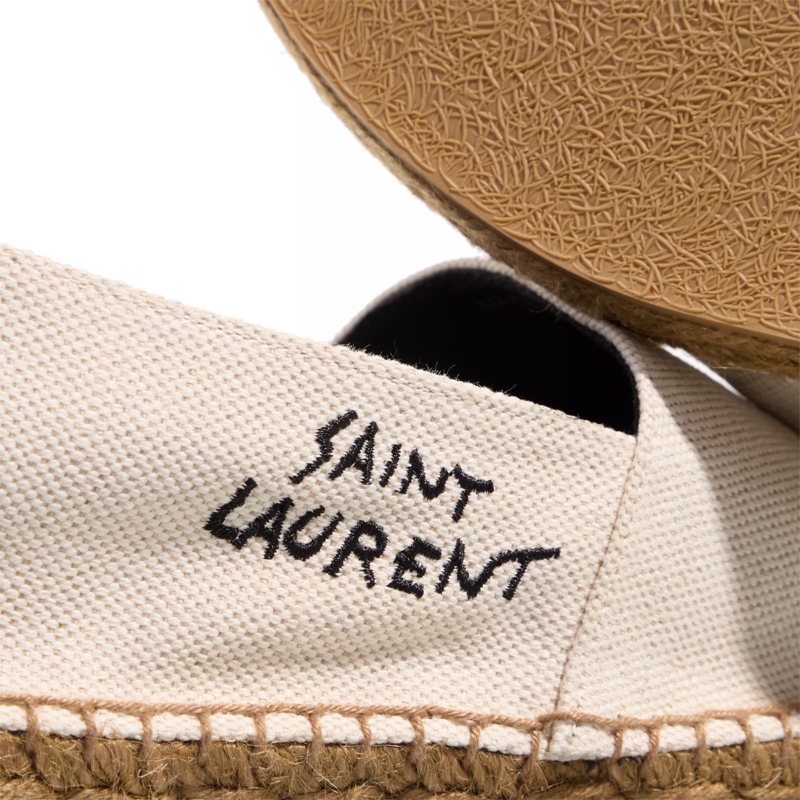 Saint Laurent Espadrilles Embroidered Espadrilles Canvas Natural Beige(Image 7)