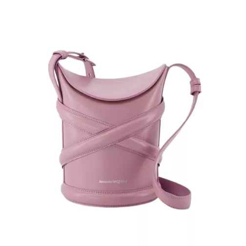 Alexander McQueen The Curve Hobo Bag  - Antic Pink - Leather Pink Schultertasche