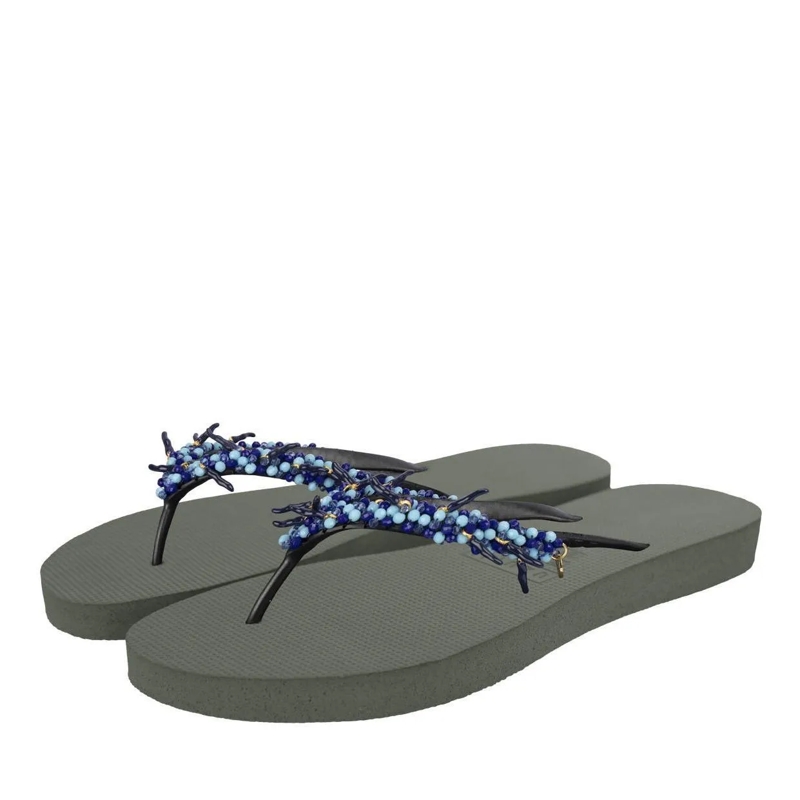 UZURII Flip Flops Zehentrenner Peppi dunkel-grün(Image 2)