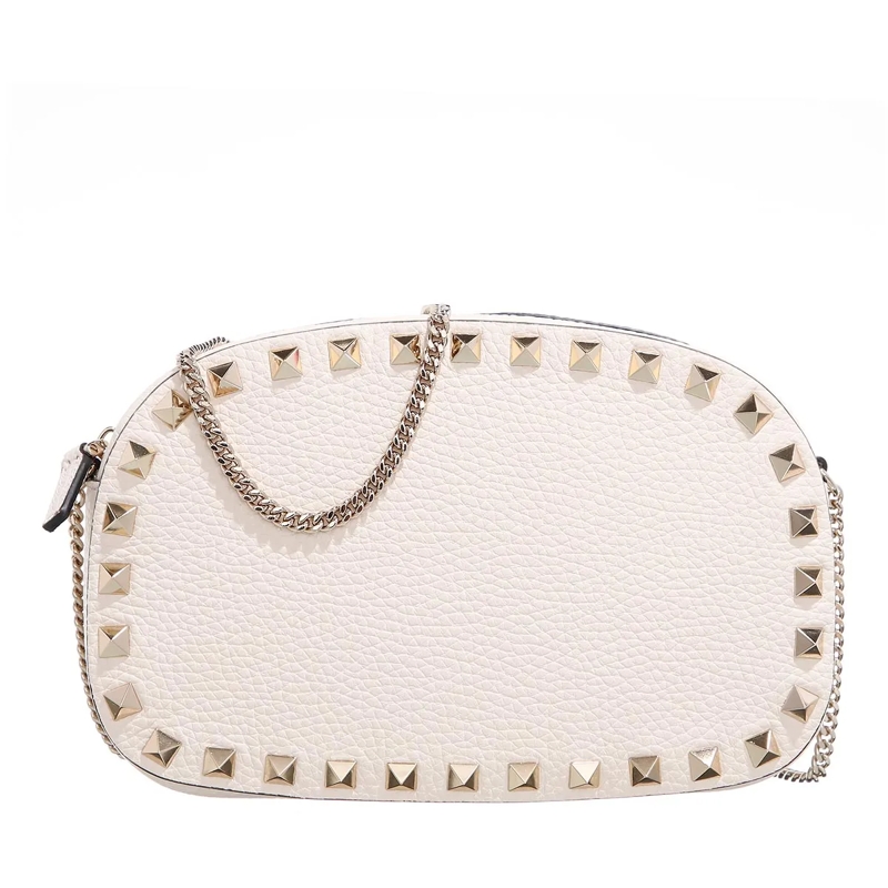 Valentino Garavani Crossbody Bag Pochette Rockstud Ivory