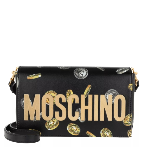 Moschino Printed Crossbody Bag Fantasia Nero Sac à bandoulière