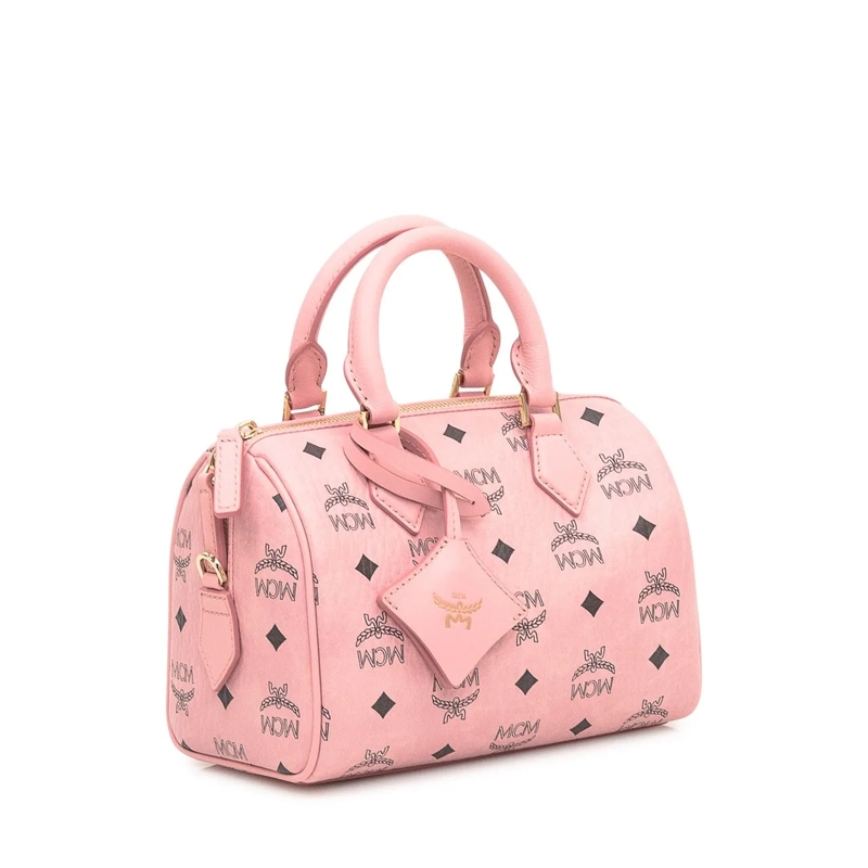 MCM Tote Borsa Boston Ella Small rose(Image 3)