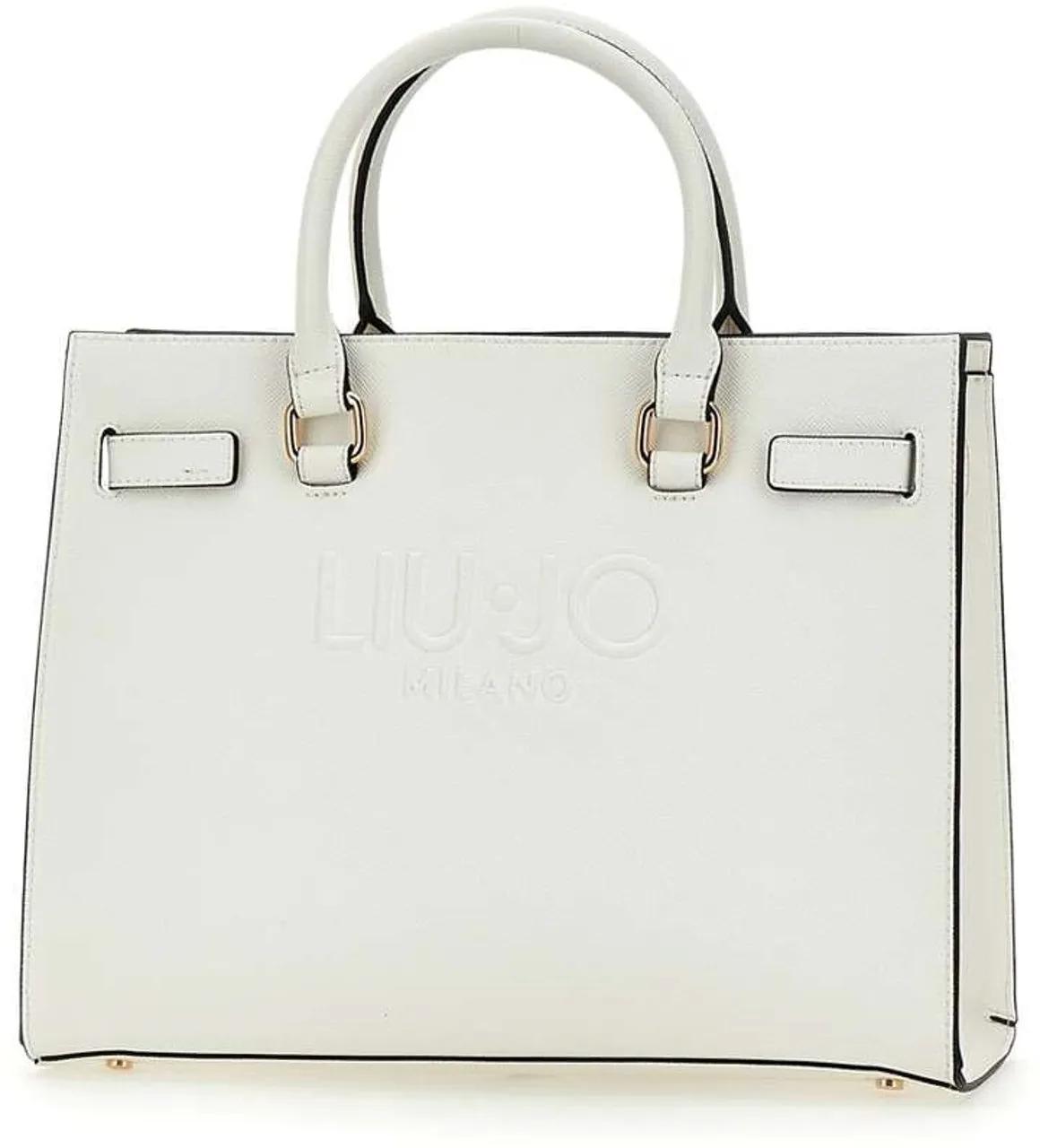 Thumbnail - LIU JO Hobo Bags - Structured Shoulder Bag With Prominent Logo And Ve - Gr. unisize - in Weiß - für Damen