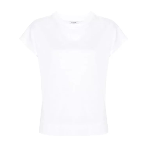 Peserico White Cap-Sleeves T-Shirt White 