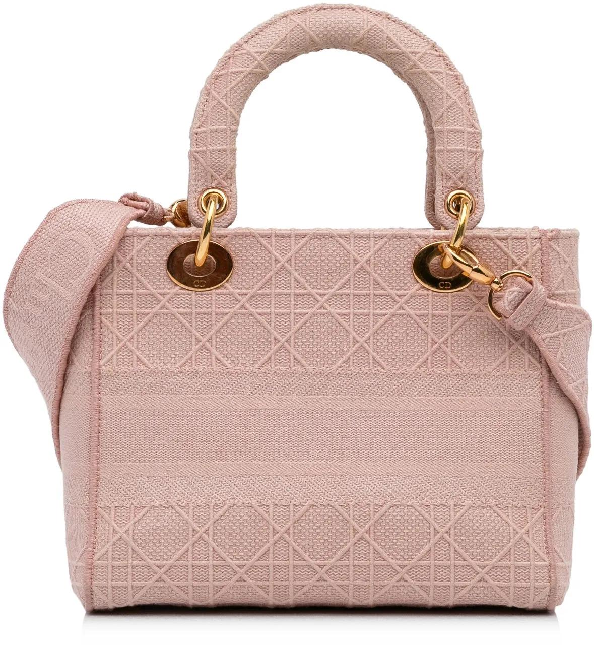 Thumbnail - Christian Dior Hobo Bags - Medium Canvas Cannage Lady D Lite - Gr. unisize - in Gold - für Damen