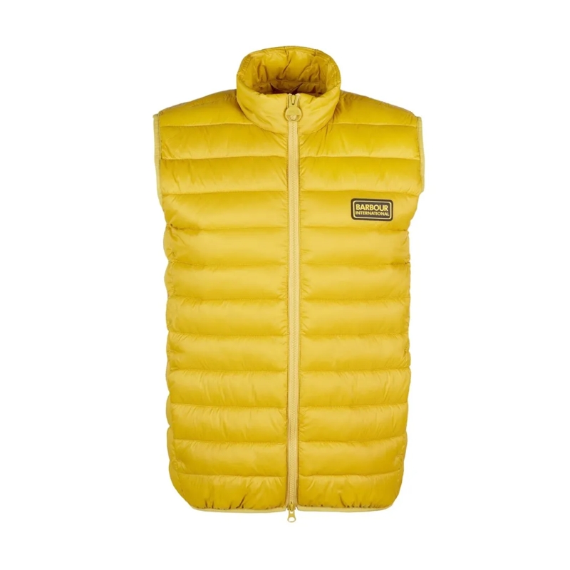 Barbour Daunenjacke Racer Reed Gilet Vest Gold