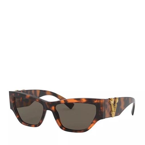 Versace Women Sunglasses Rock Icons 0VE4383 Havana Lunettes de soleil
