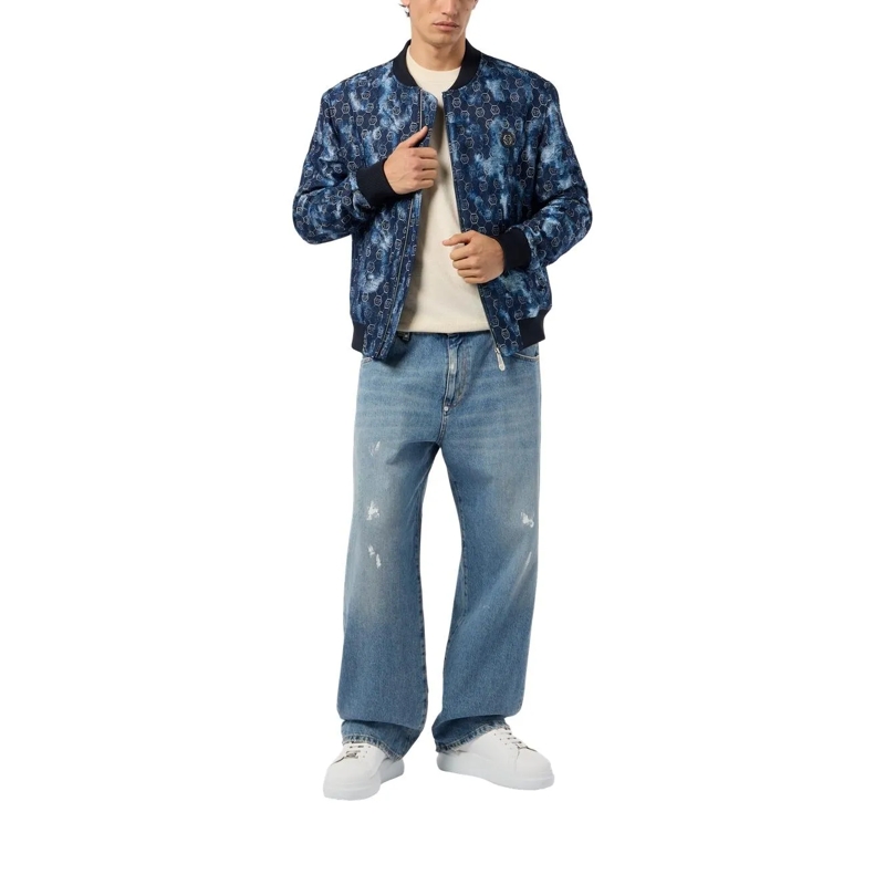Philipp Plein Blouson Lässigkeit trifft auf originellen Stil bei dieser  schwarz(Image 3)