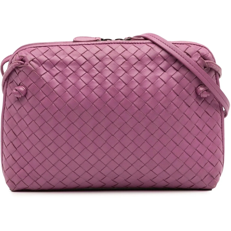 Bottega Veneta Schultertasche Nappa Intrecciato Nodini Crossbody rose