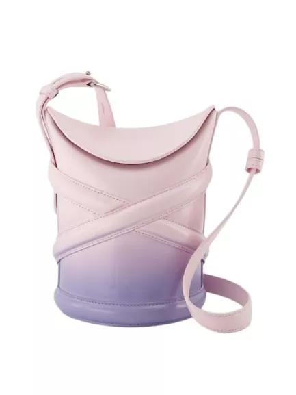 Alexander McQueen Shopper - The Curve Hobo Bag  - Lilac/Pink - Leather - Gr. unisize - in Bunt - für Damen