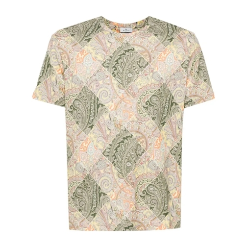 Etro Multicolored Pegaso-Embroidered T-Shirt Multicolor Magliette