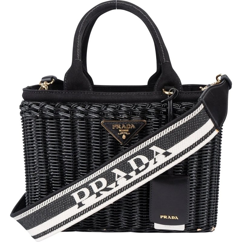 Prada Tote Prada Black Basket Handbag schwarz
