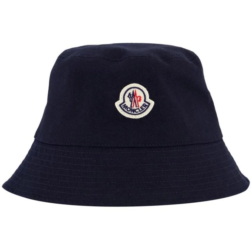 Moncler Mütze Heren Bucket Hat Blauw blau