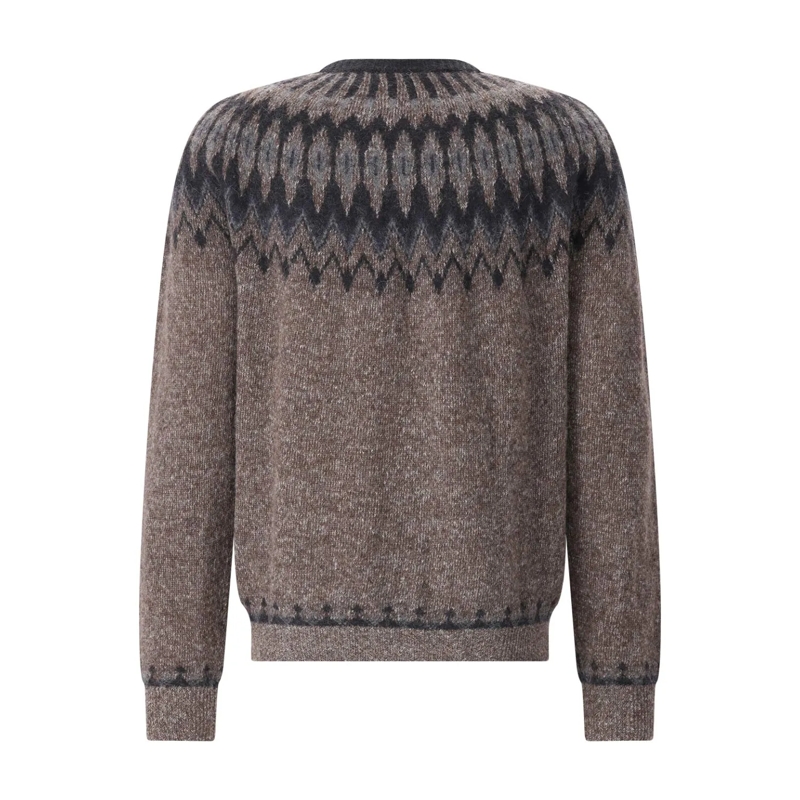 Roberto Collina Pullover Pullover aus Alpaka-Woll-Mix braun(Image 2)