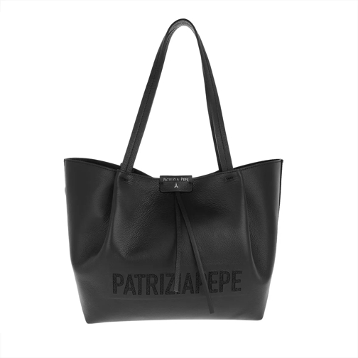 Patrizia Pepe Shopping Bag Nero Borsa da shopping