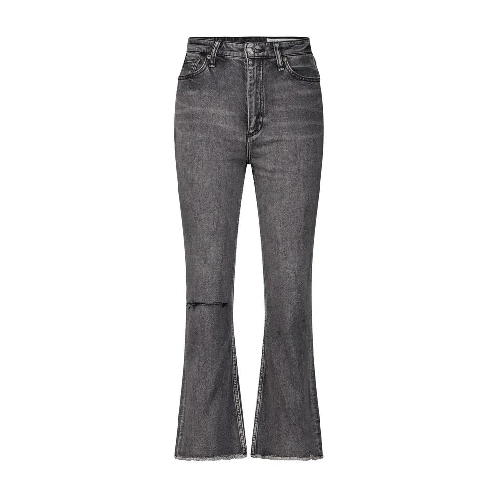 Rag & Bone - High Rise Ankle Flare Jeans Serwholes - Größe 25 - grau