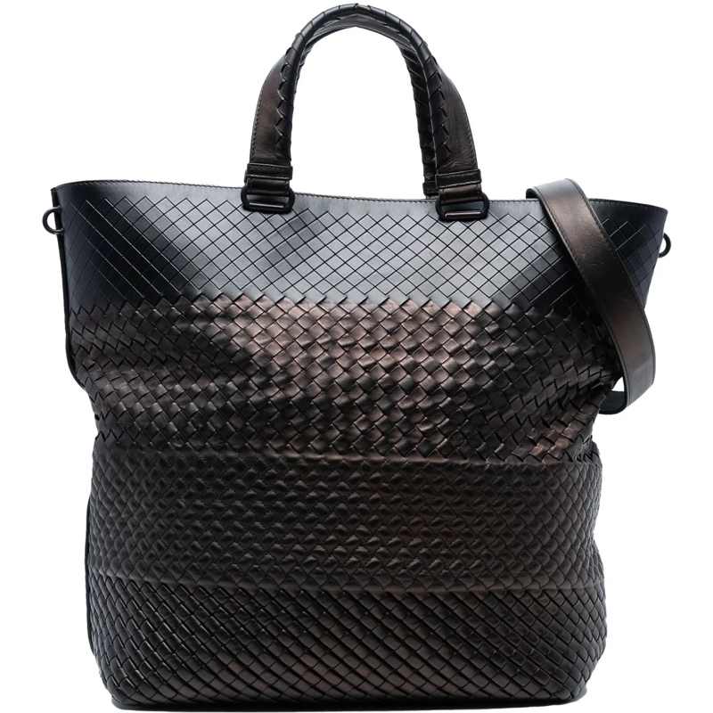 Bottega Veneta Sac à bandoulière Nappa Intrecciato Imperatore Convertible Tote braun