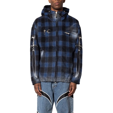 【THUG CLUB】Arab Sword Flannel Zip-up★送料・関税込 THUG CLUB - Arab Sword Flannel Zip-up | HBX - Globally