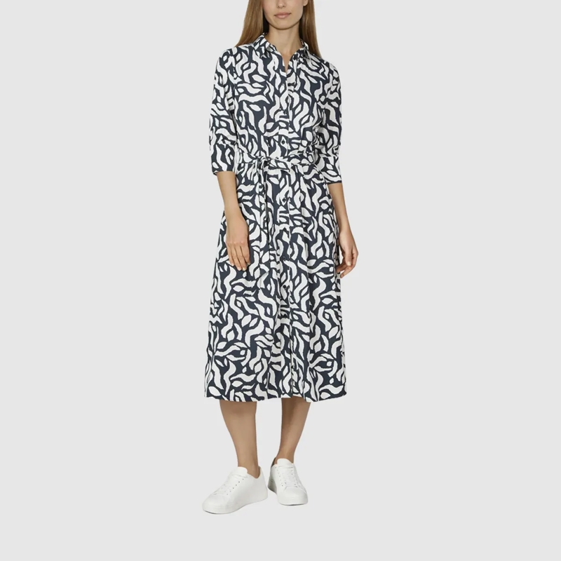 Marc Aurel Midikleid Hemdblusenkleid weiss(Image 2)