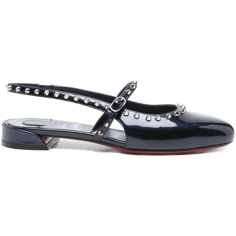 Christian Louboutin Ballerinas Flat Shoes Blue blau