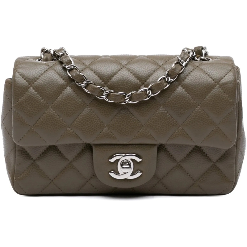 Chanel Sac à bandoulière 2012-2013 Mini Rectangular Classic Caviar Single F braun