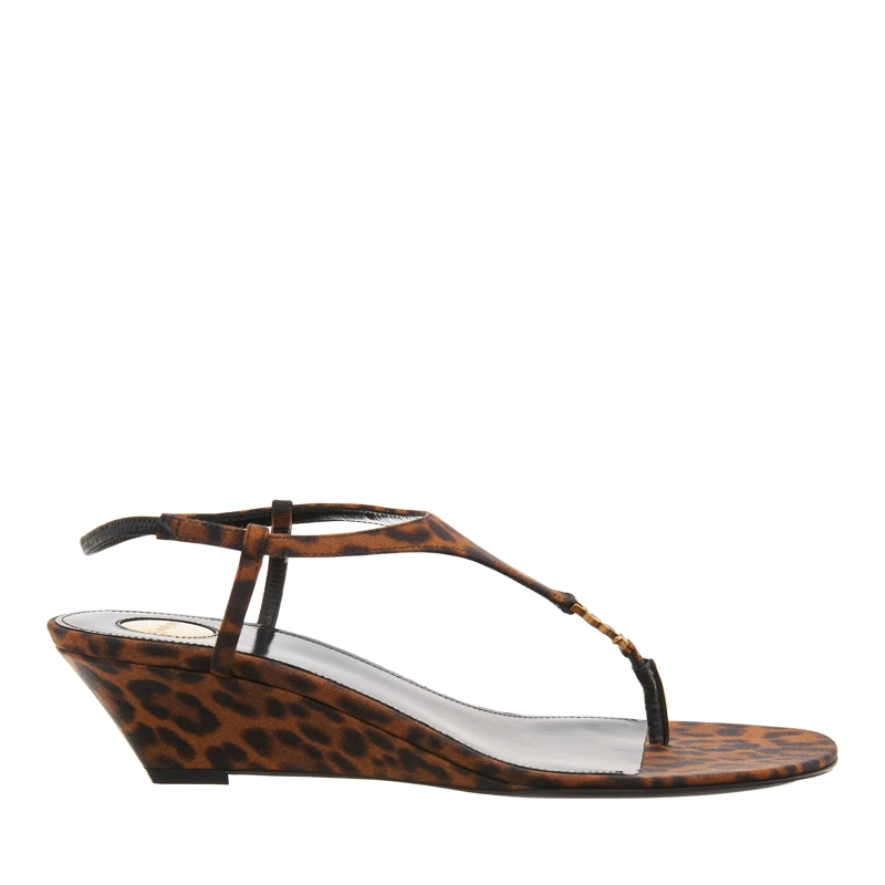 Saint Laurent Sandaletten mit Absatz Cassandra Sandals Naturale