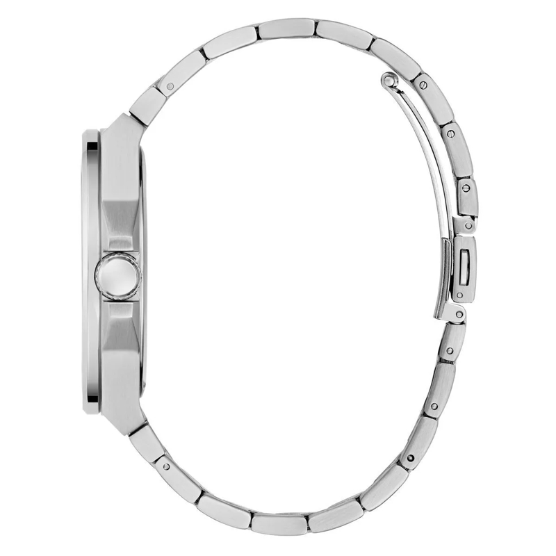 Guess Quarzuhr Quarz-Analoguhr Vinyl silber(Image 2)