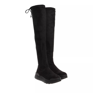 LIU JO Amazing 06 Boot Microfiber Stretch Black Overknee Boot