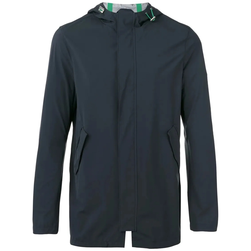 Herno Parka Men's Jacket With Smooth Texture Black