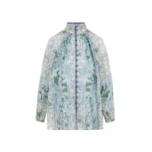 Zimmermann Ottie Billow Blouse Green 