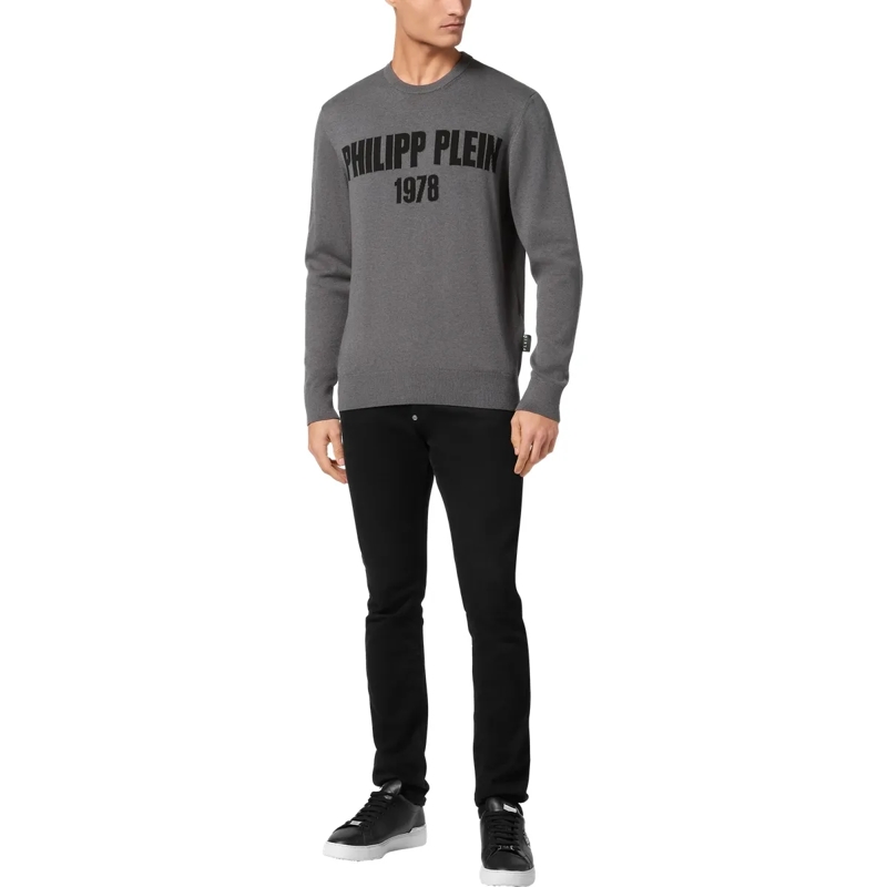 Philipp Plein  Rundhalspullover grau(Image 5)