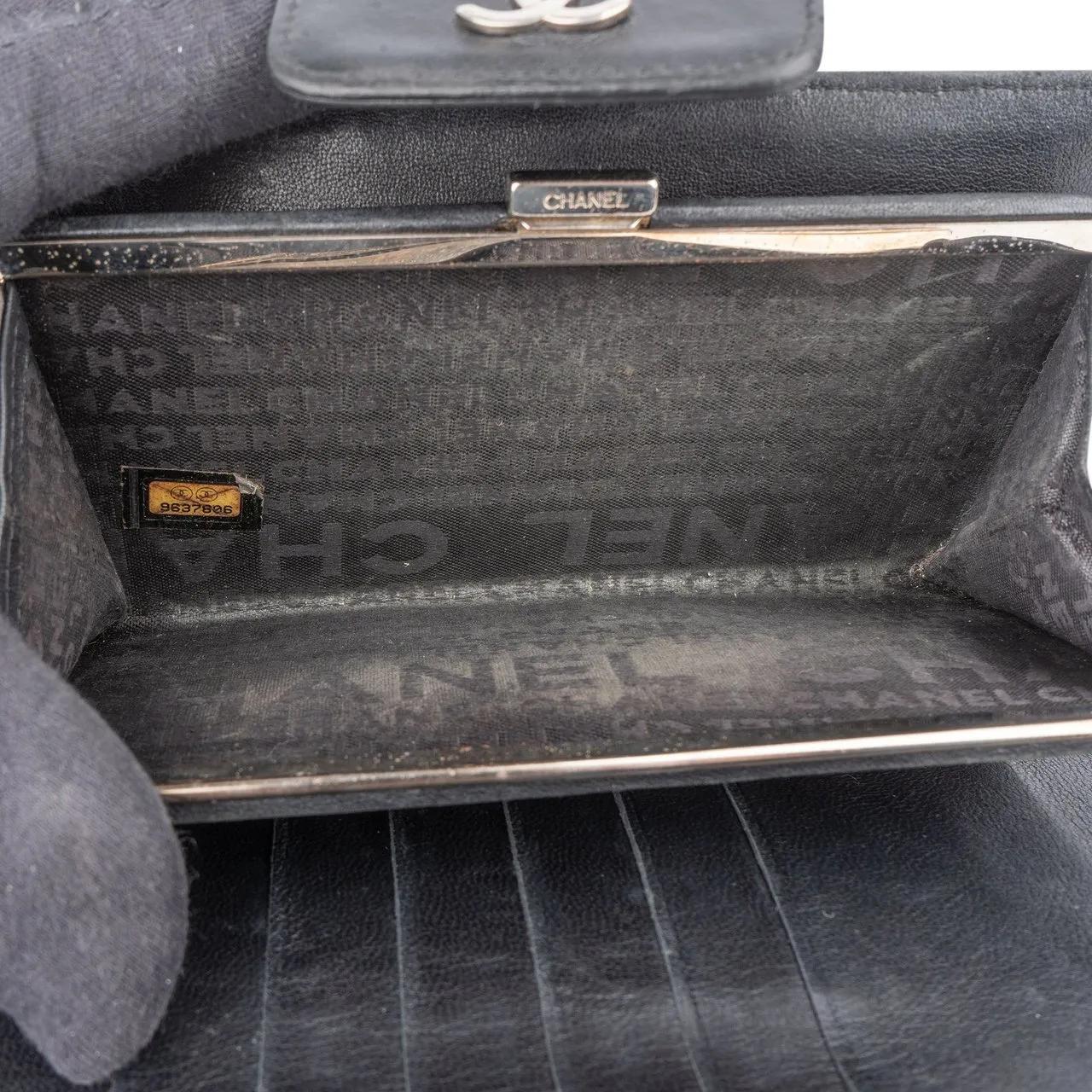 Thumbnail - Chanel Portemonnaie - Chanel Lambskin Chessboard CC Clip Wallet - Gr. unisize - in Schwarz - für Damen