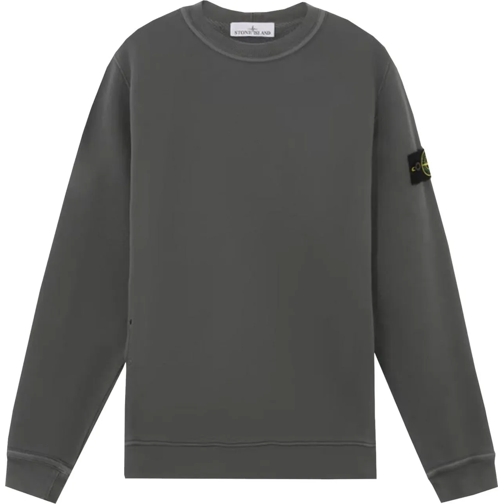 Stone Island  Cotton Logo Sweatshirt grün