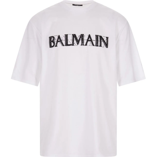 Balmain T-shirts Balmain Oversize Cotton T-Shirt weiß