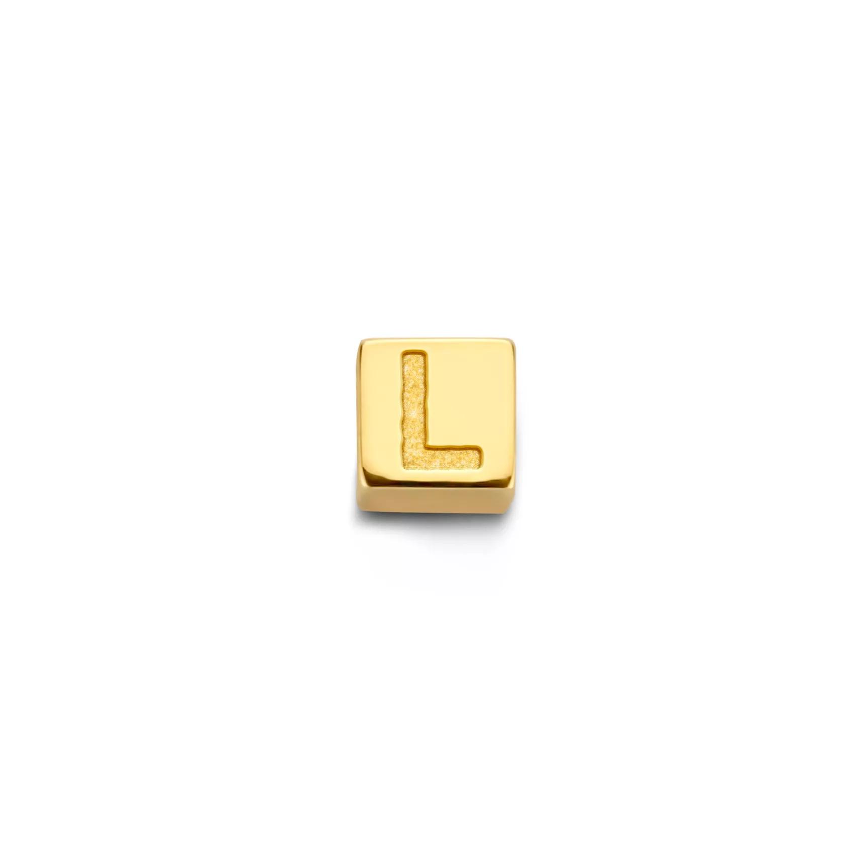 Isabel Bernard Charms - L Gold Le Carré Felie 14 Karat Cube Charm - Gr. unisize - in Gold - für Damen