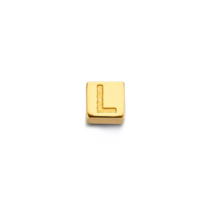 Isabel Bernard Pendentif L Gold Le Carré Felie 14 Karat Cube Charm Gold