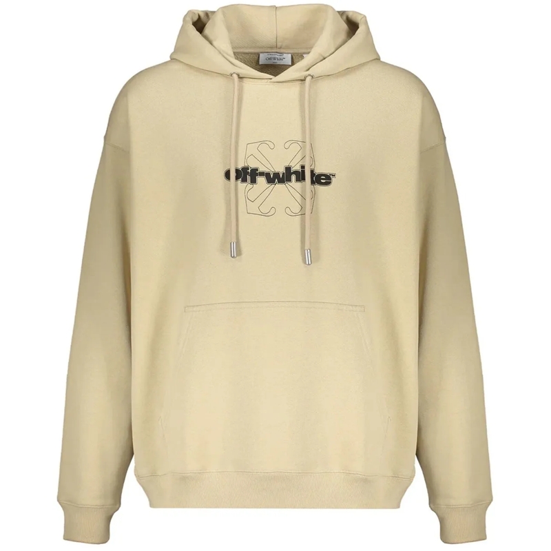 Off-White Legeres Oberteil Off-White Logo sweatshirt beige