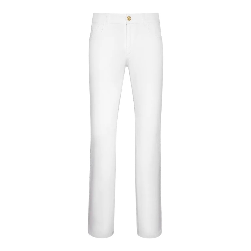 BILLIONAIRE Jeans mit geradem Bein Jeans Regular Fit Crest weiss