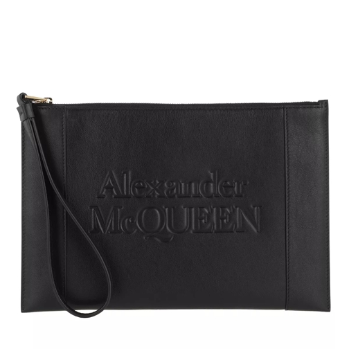 Alexander McQueen Clutch Black Handväska med väskrem