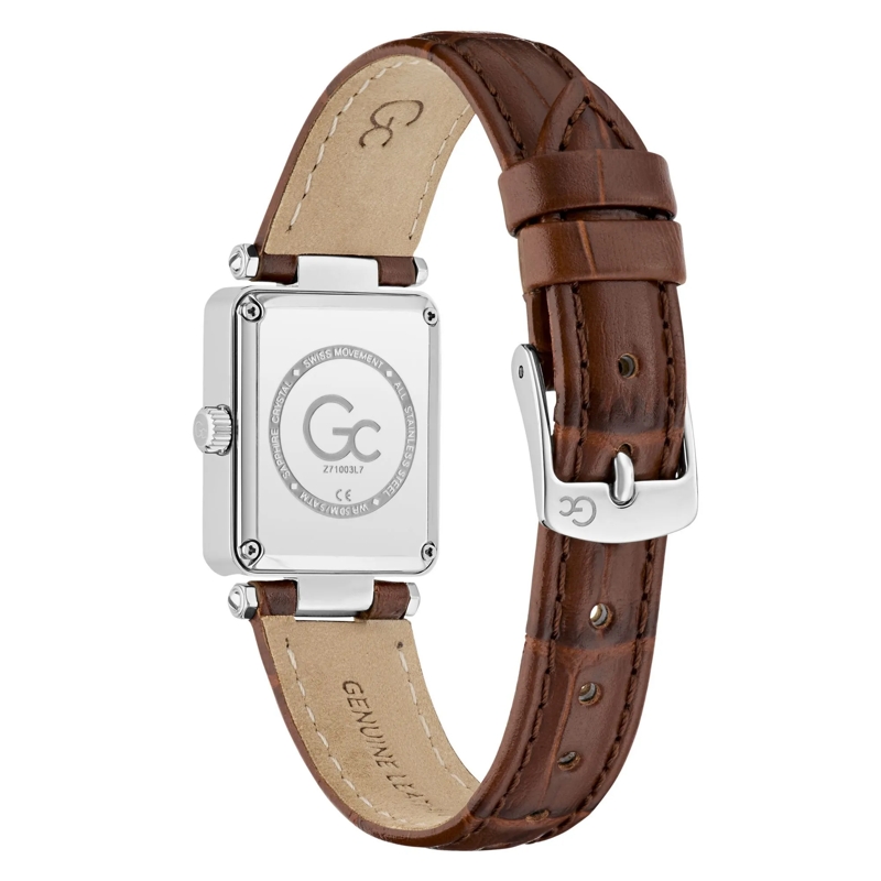 GC Quarzuhr Quarz-Analoguhr Gc Plaza Mini braun(Image 3)