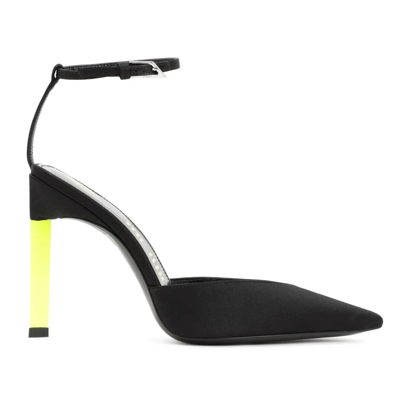 The Attico Escarpins Black And Yellow Perine Pump Black