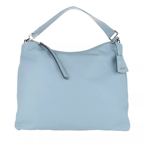 Abro Lotus Leather Handbag Light Blue Hobo Bag
