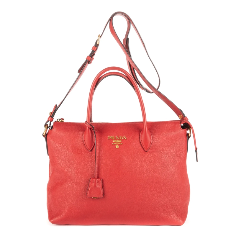 Prada Crossbody Bag Shopping Tote rot