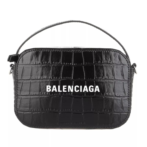 Balenciaga Everyday Camera Bag Grainy Leather Black Camera Bag