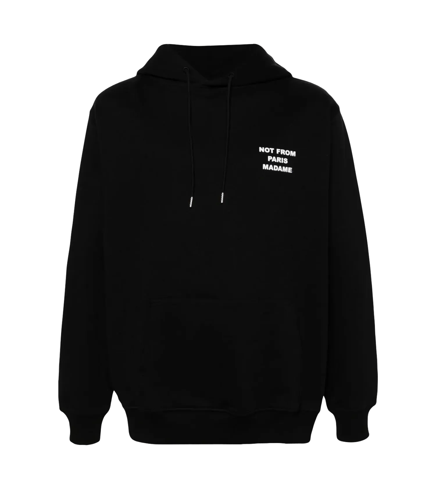 Drôle De Monsieur - Hoodie mit Slogan - Größe XL - schwarz