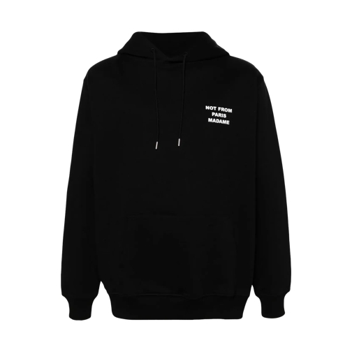 Drôle De Monsieur Hoodie mit Slogan black black Felpa con cappuccio