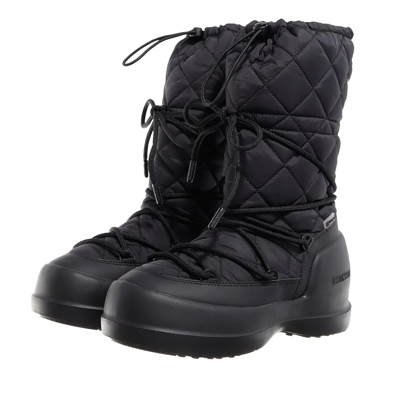 Moonboot Winterboots Mb Mezzaluna Quilted High Boot Wp Black(Image 4)