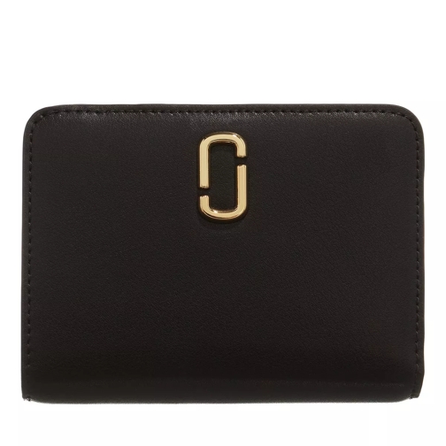 Marc Jacobs The J Marc Mini Compact Wallet Black Bi-Fold Portemonnaie