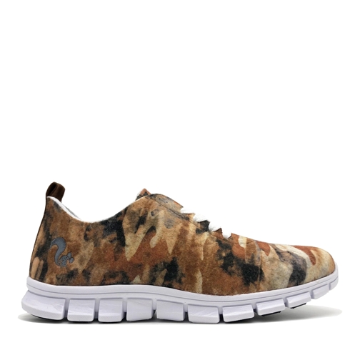 thies Low-Top Sneaker thies ® PET Sneaker camo brown | vegan aus recycel mehrfarbig